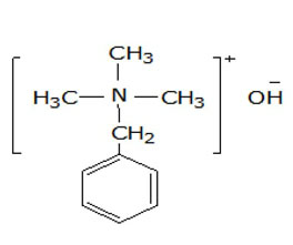 芐基三甲基氫氧化銨 ，40%（甲醇溶液）